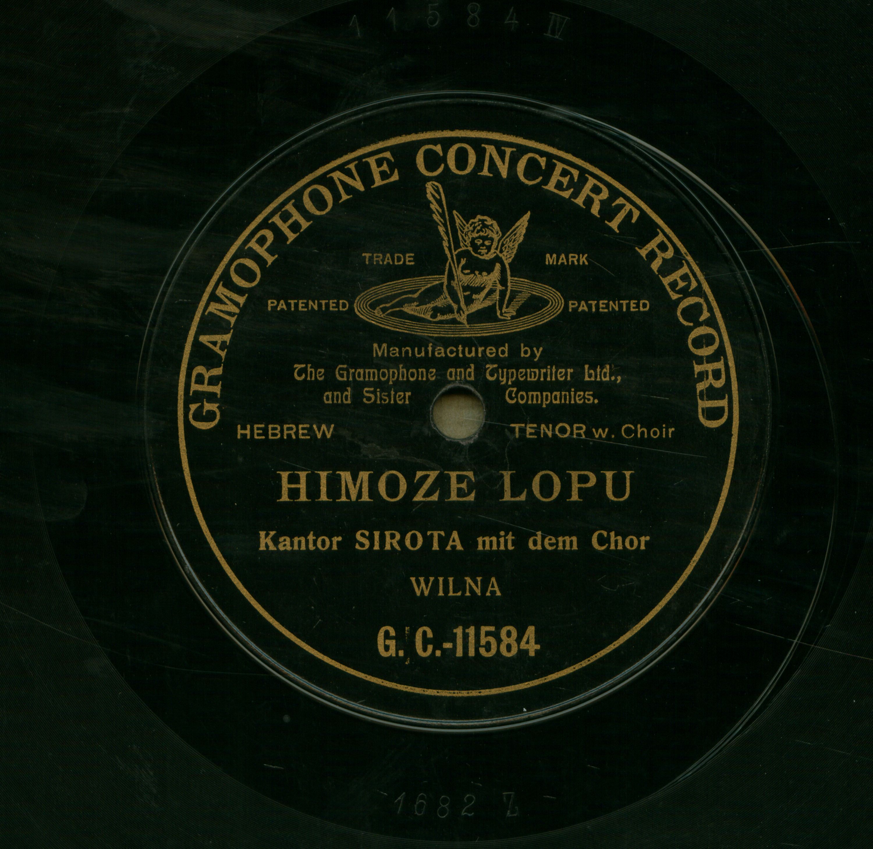 Kantor Sirota mit dem chor